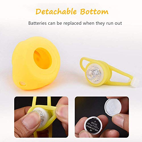 Duck Bike Bell, Rubber Duck Bicycle Accessories with LED Light, Cute Propeller Handlebar Bicycle Horns for Kids Toddler Children Adults Sport Outdoor
