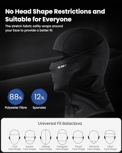 Motorcycle Balaclava Face Mask for Ski Snowboard Cycling Working Men Women Cold Weather Snow Mask