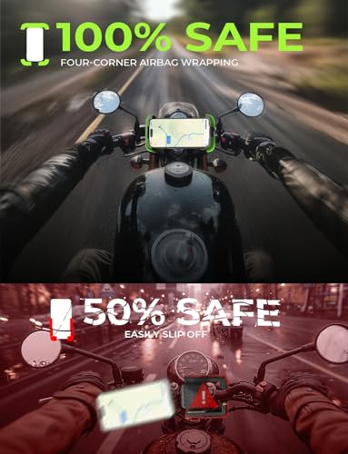 Bicycle & Motorcycle Phone Mount Holder Handlebar Accessories for All 4.7-7" Phones