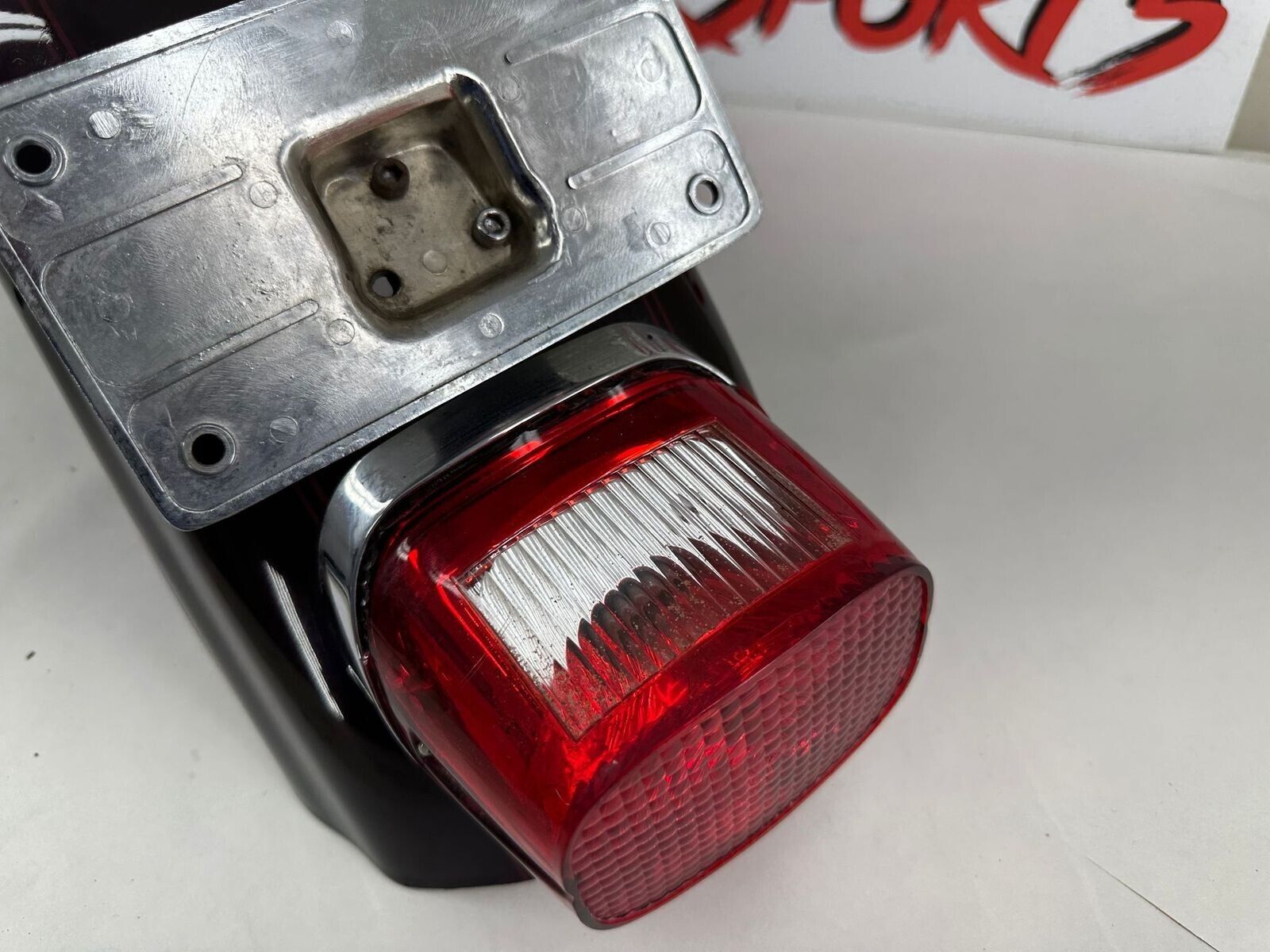 2007 HARLEY SPORTSTER CUSTOM Purple Rear Fender + Brake Light