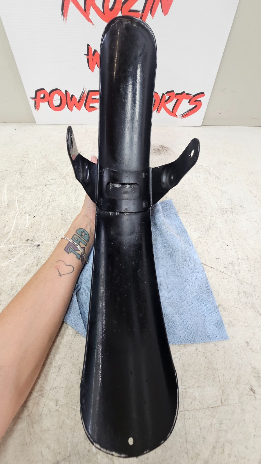 2000 HARLEY SOFTAIL DEUCE OEM HD Front Fender Black