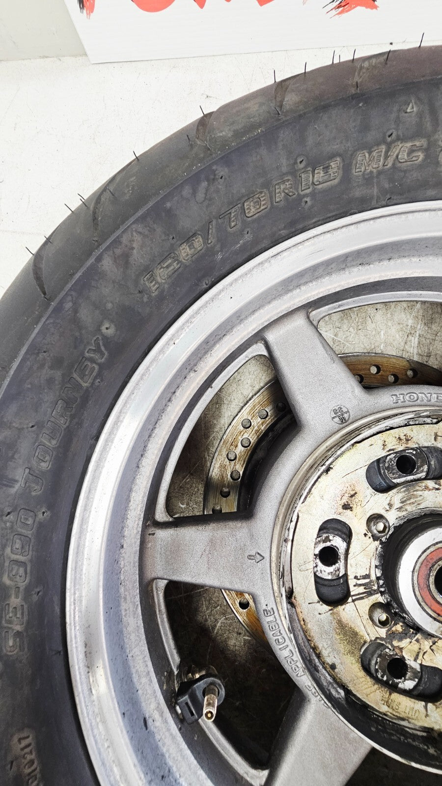 1995 HONDA GOLDWING GL1500 Rear Mag Wheel Rim Tire 16X3.5 Brake Rotor