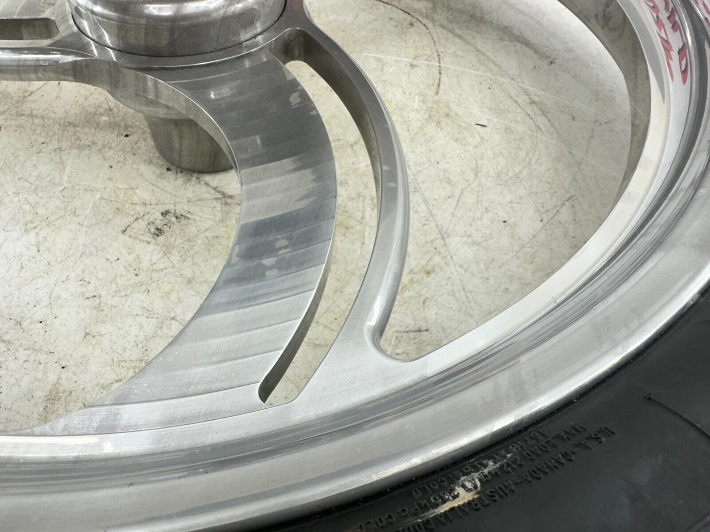 1999 HARLEY SOFTAIL 21" Front Wheel Rim Tire Mag 3 Spoke