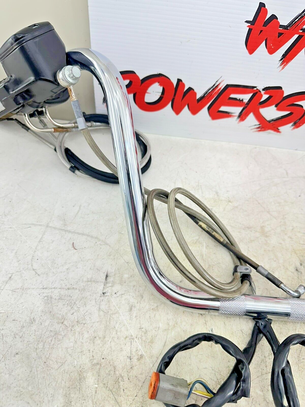 2002 HARLEY DYNA LOW RIDER Mini Apes Handlebars Hidden Wires Throttle + Clutch