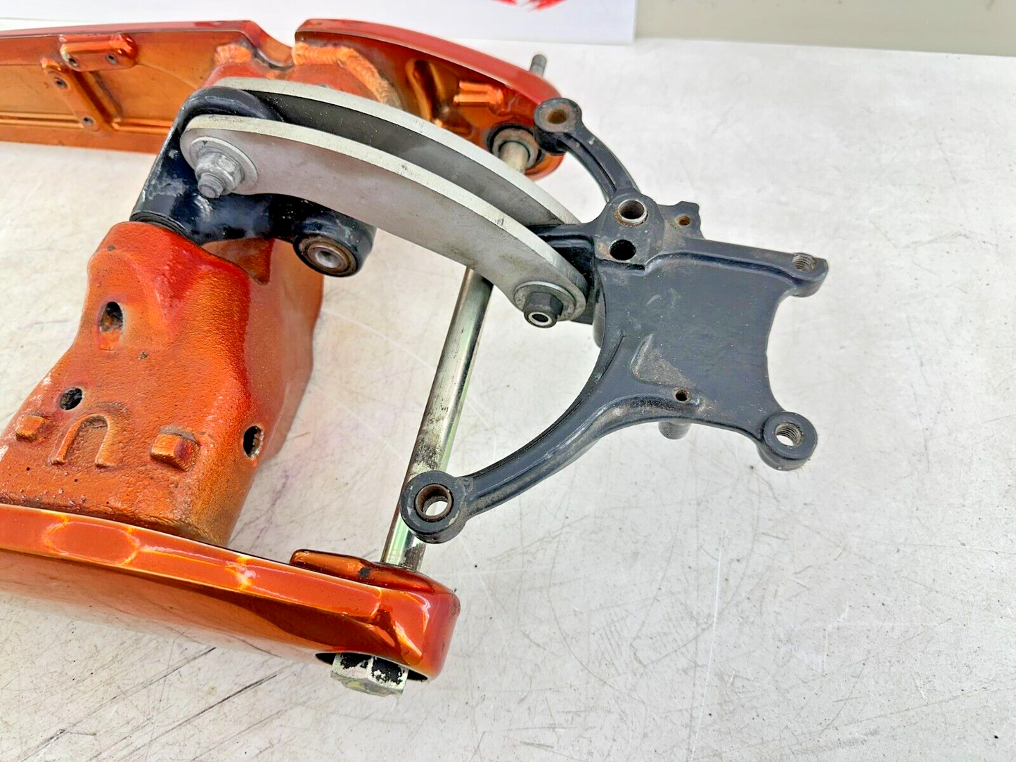 2006 Victory Kingpin Swingarm Fork + Shock Linkage Orange
