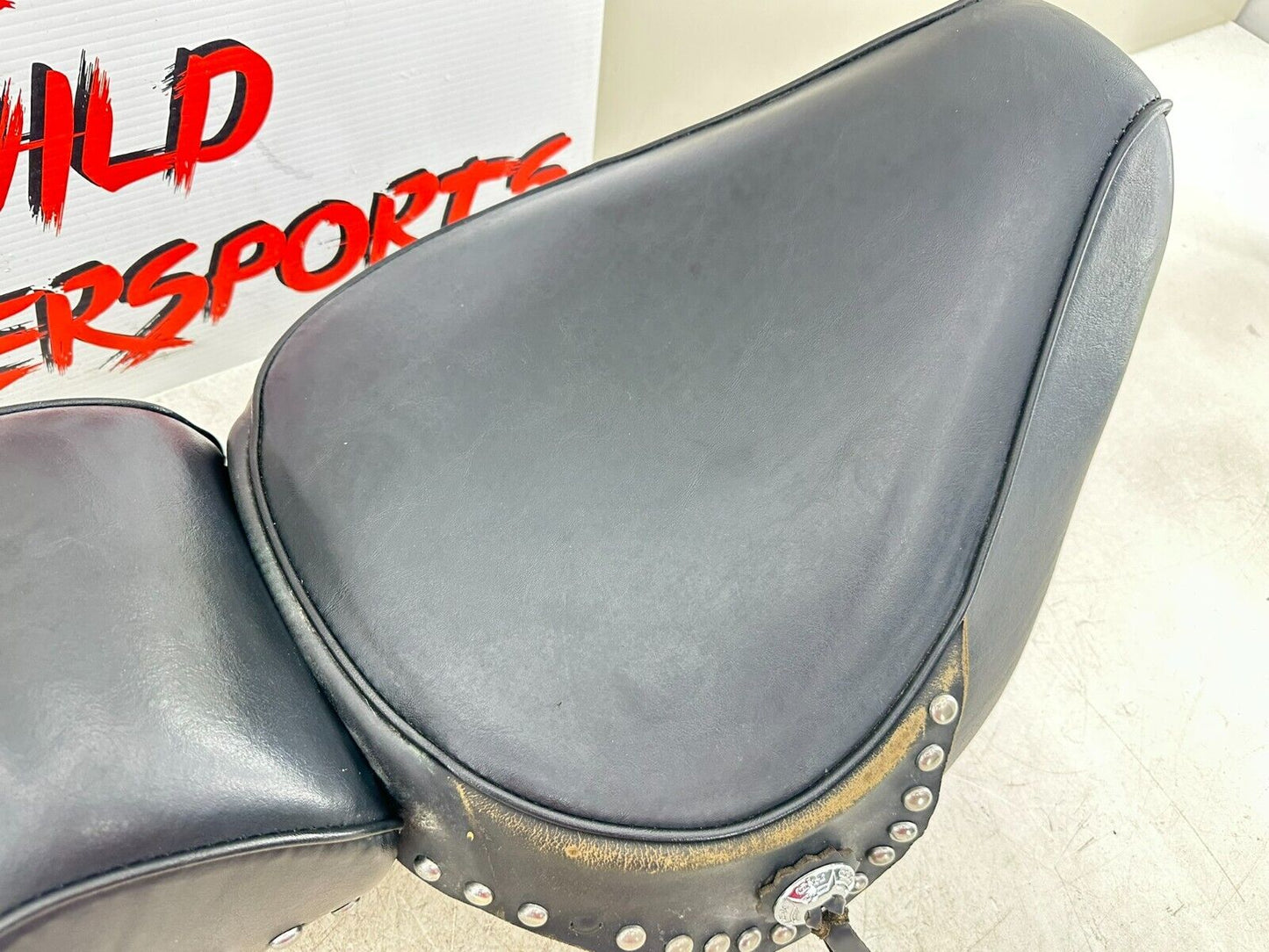 1995 HARLEY SOFTAIL Driver Passenger Seat Saddle 2 Up Studded