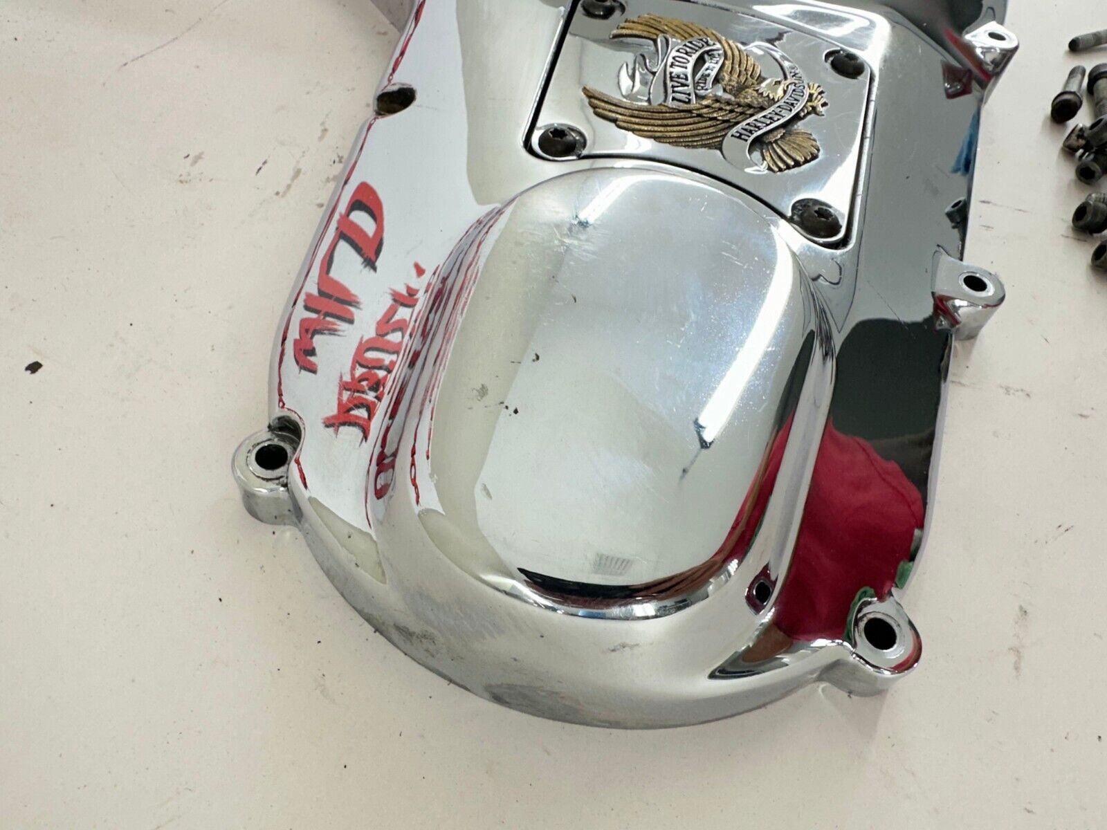 1999 HARLEY ELECTRA GLIDE Chrome Outer Primary Clutch Cover 60685-99