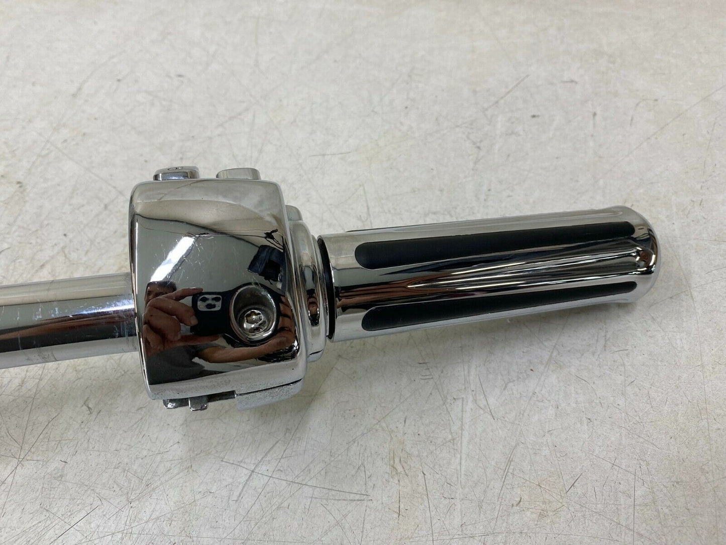 2000 HARLEY DAVIDSON DYNA CHROME HANDLEBARS SWITCH HOUSING BUTTON THROTTLE CABLE