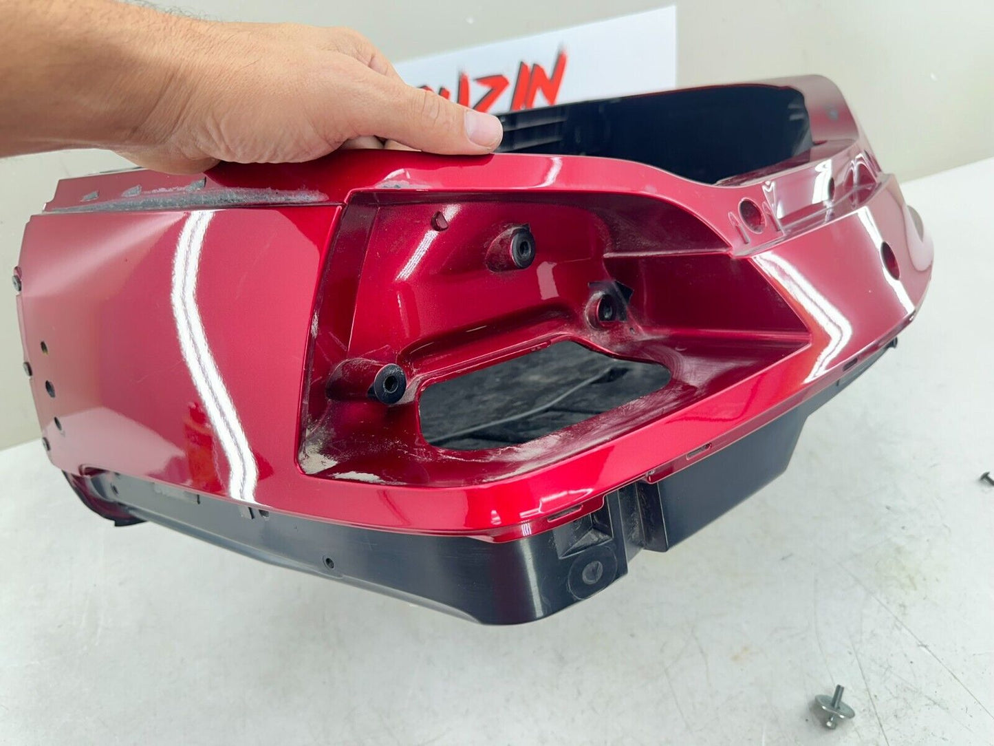 2004 Honda Goldwing GL1800 Red Lower Trunk Base Bottom Case 81111-MCA-0000