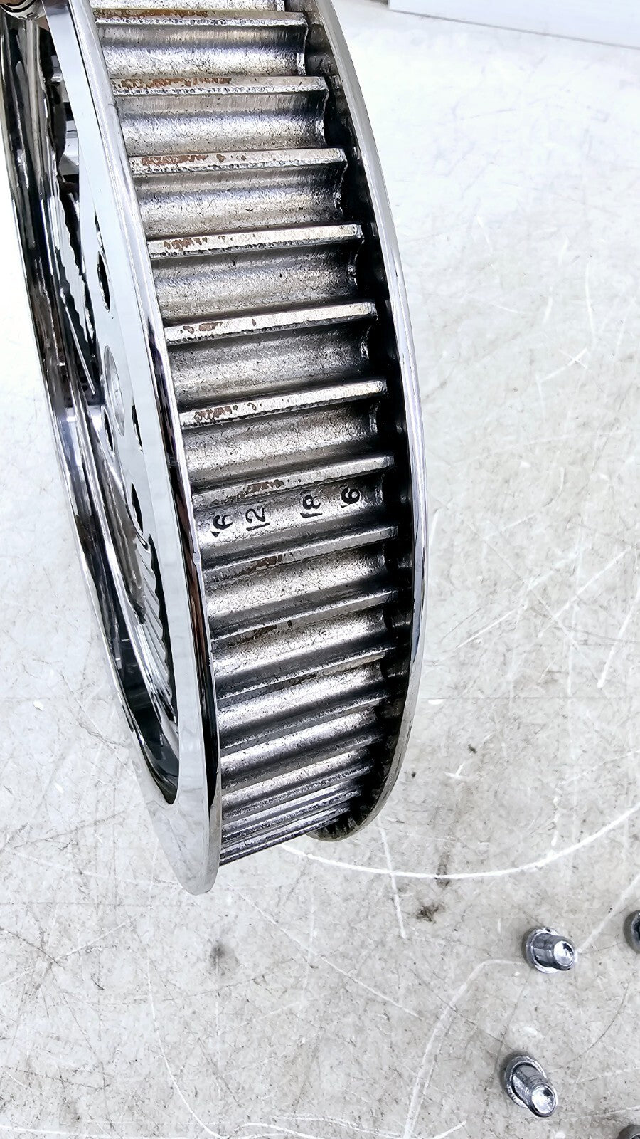 1988 HARLEY SOFTAIL Rear Drive Pulley 70 Tooth Chrome