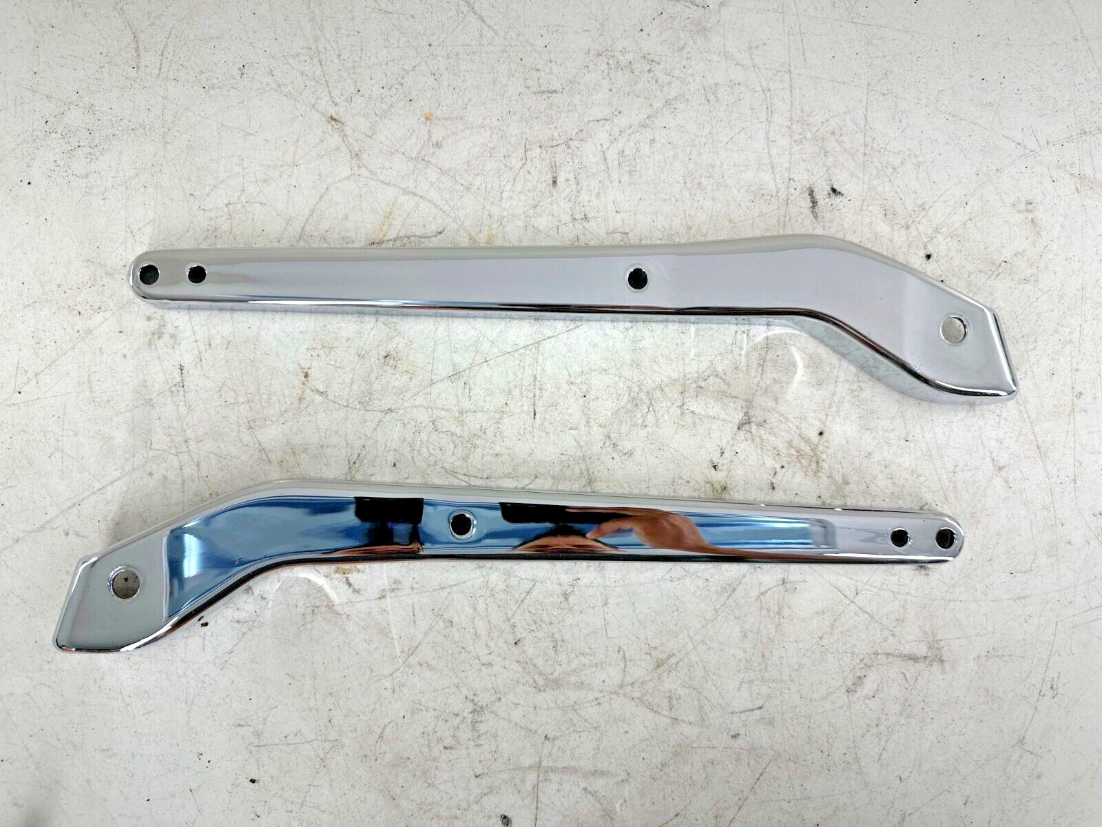 1999 HARLEY DAVIDSON DYNA CHROME RIGHT LEFT REAR FRAME STRUT ARM COVERS