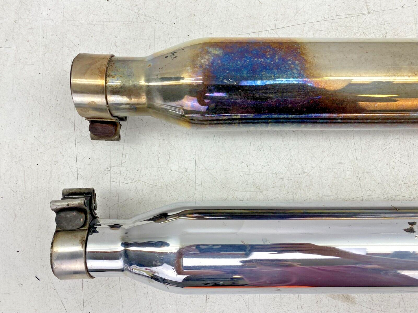 2000 HARLEY DAVIDSON FLH ROADKING Exhaust System Slip On Muffler Silencer Chrome