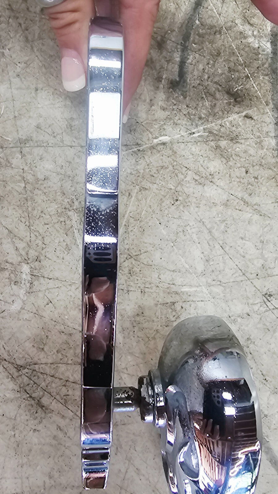 2003 HARLEY SOFTAIL DEUCE Chrome Teardrop Rearview Side Mirrors