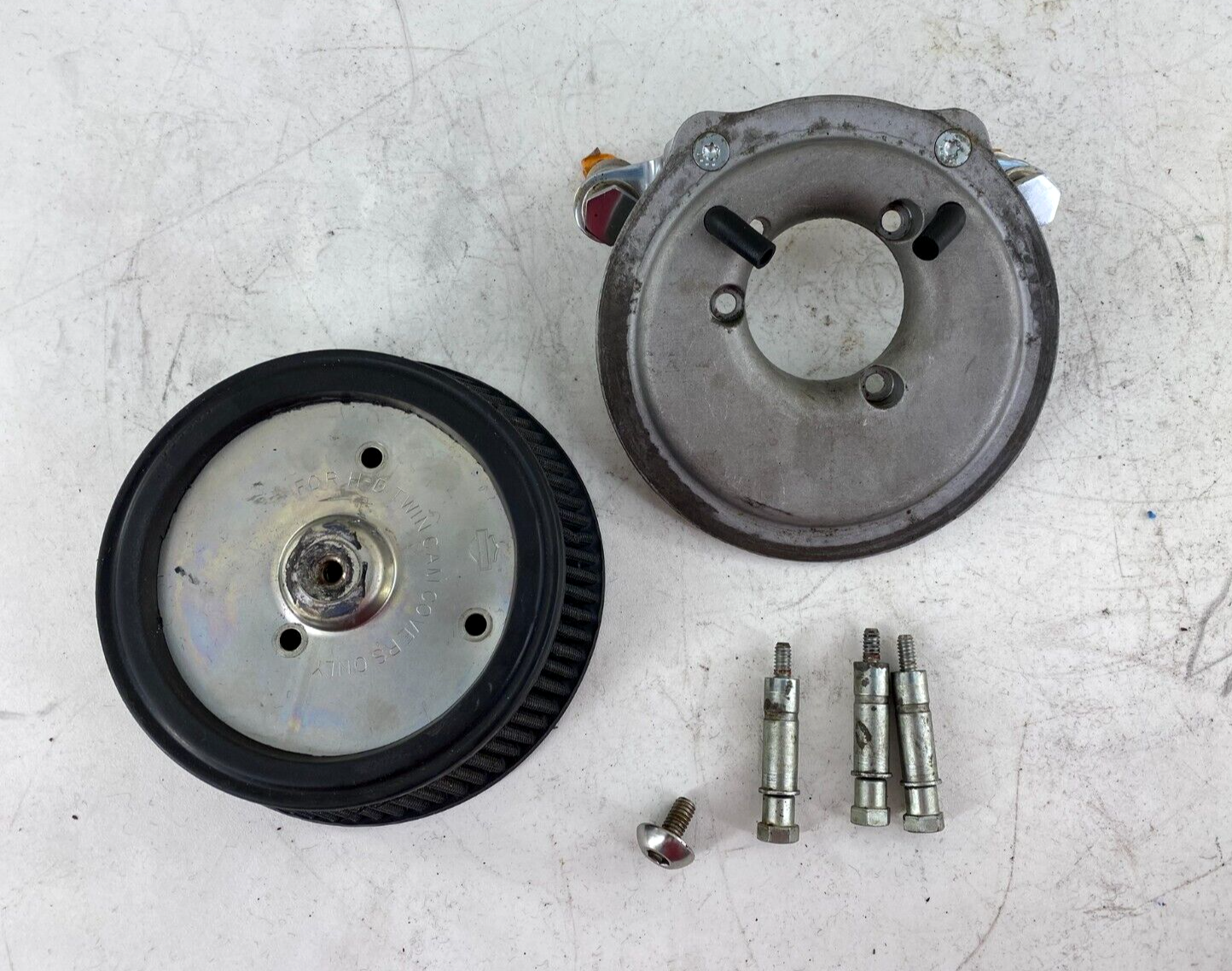 HARLEY DAVIDSON SOFTAIL DYNA Touring Air Filter Housing Backing Plate & Hardware