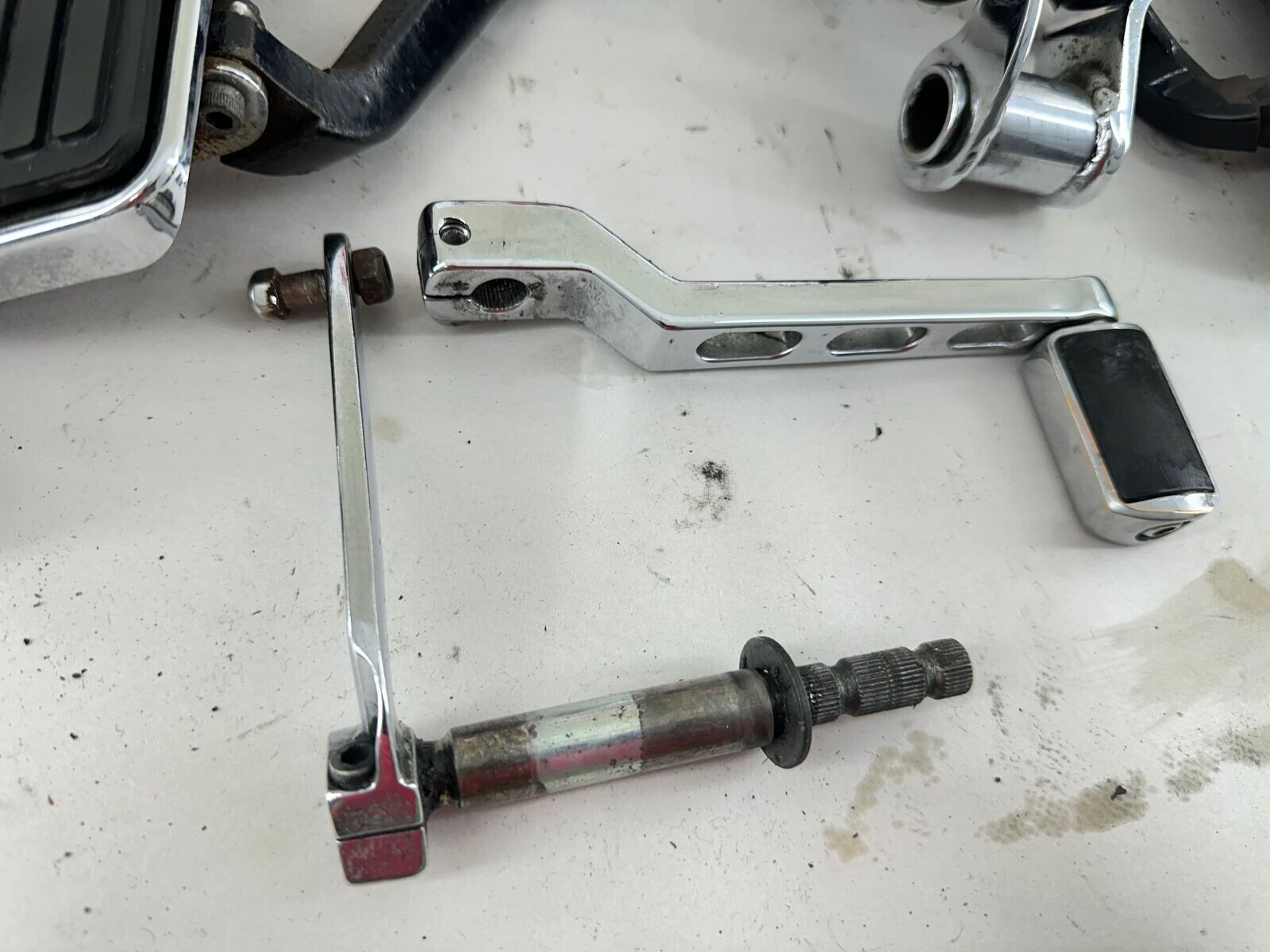1999 HARLEY ELECTRA GLIDE Driver Floor Boards Shifter Brake Pedal + Master