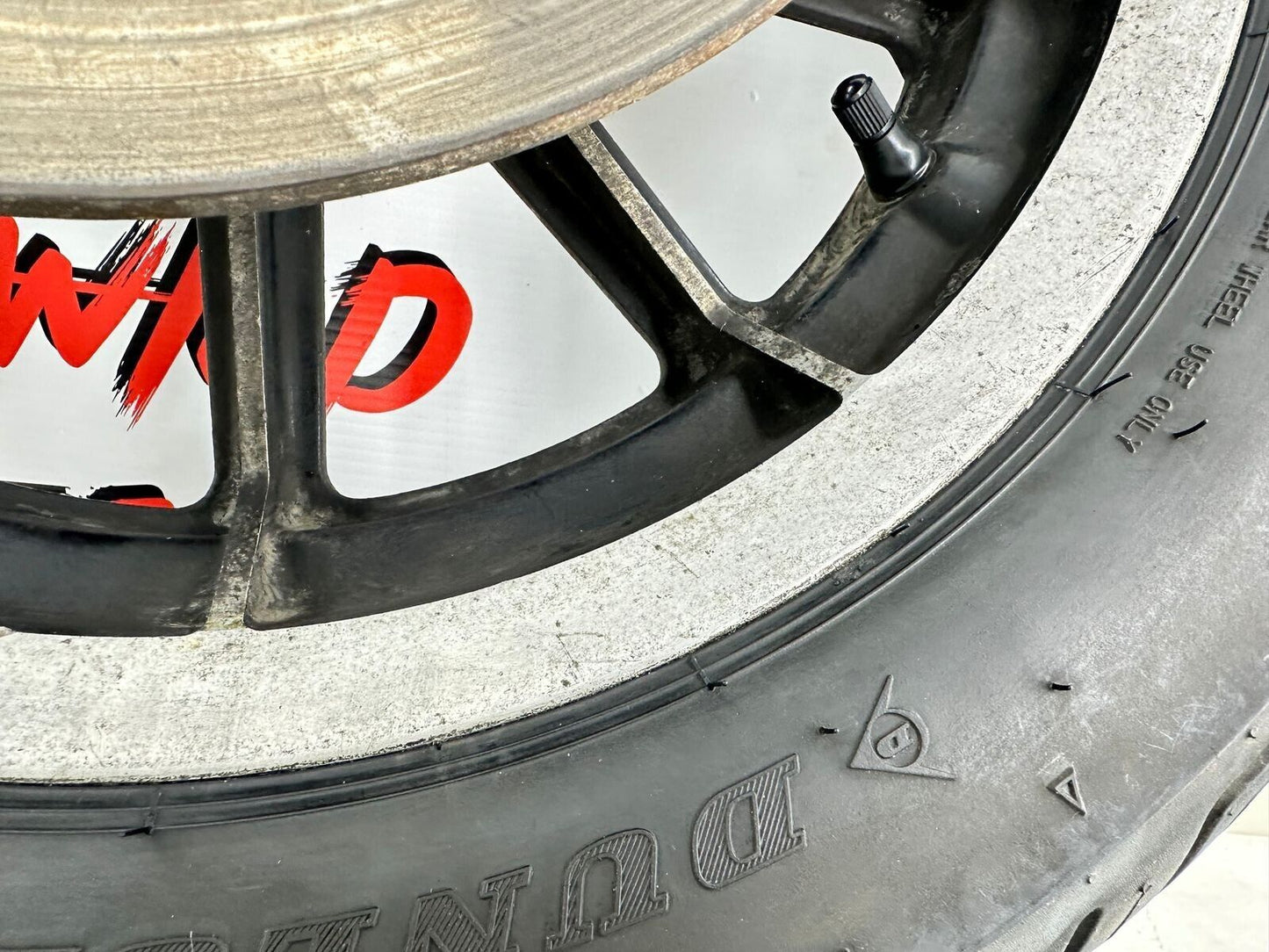 1999 HARLEY ELECTRA GLIDE 99 Down Rear Wheel Rim Tire 10 Spoke