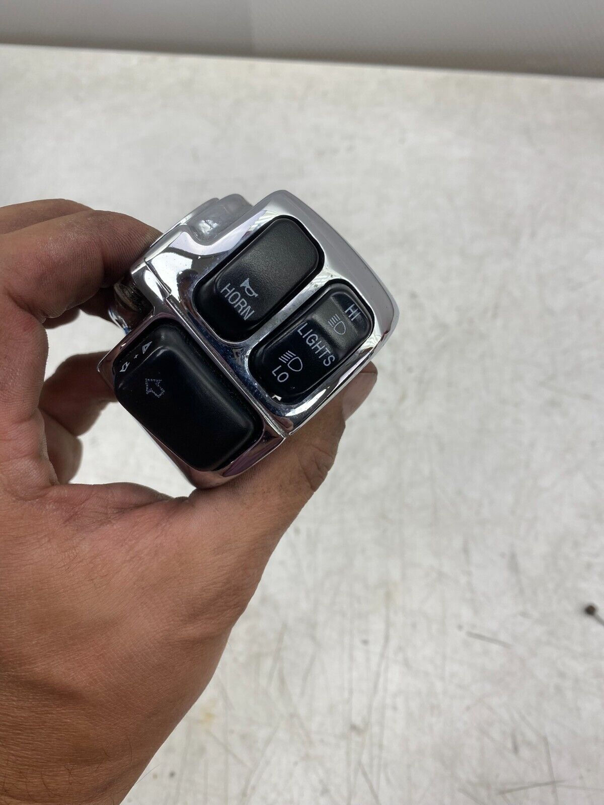 2001 HARLEY SOFTAIL DEUCE Chrome Left Hand Switch Housing Buttons