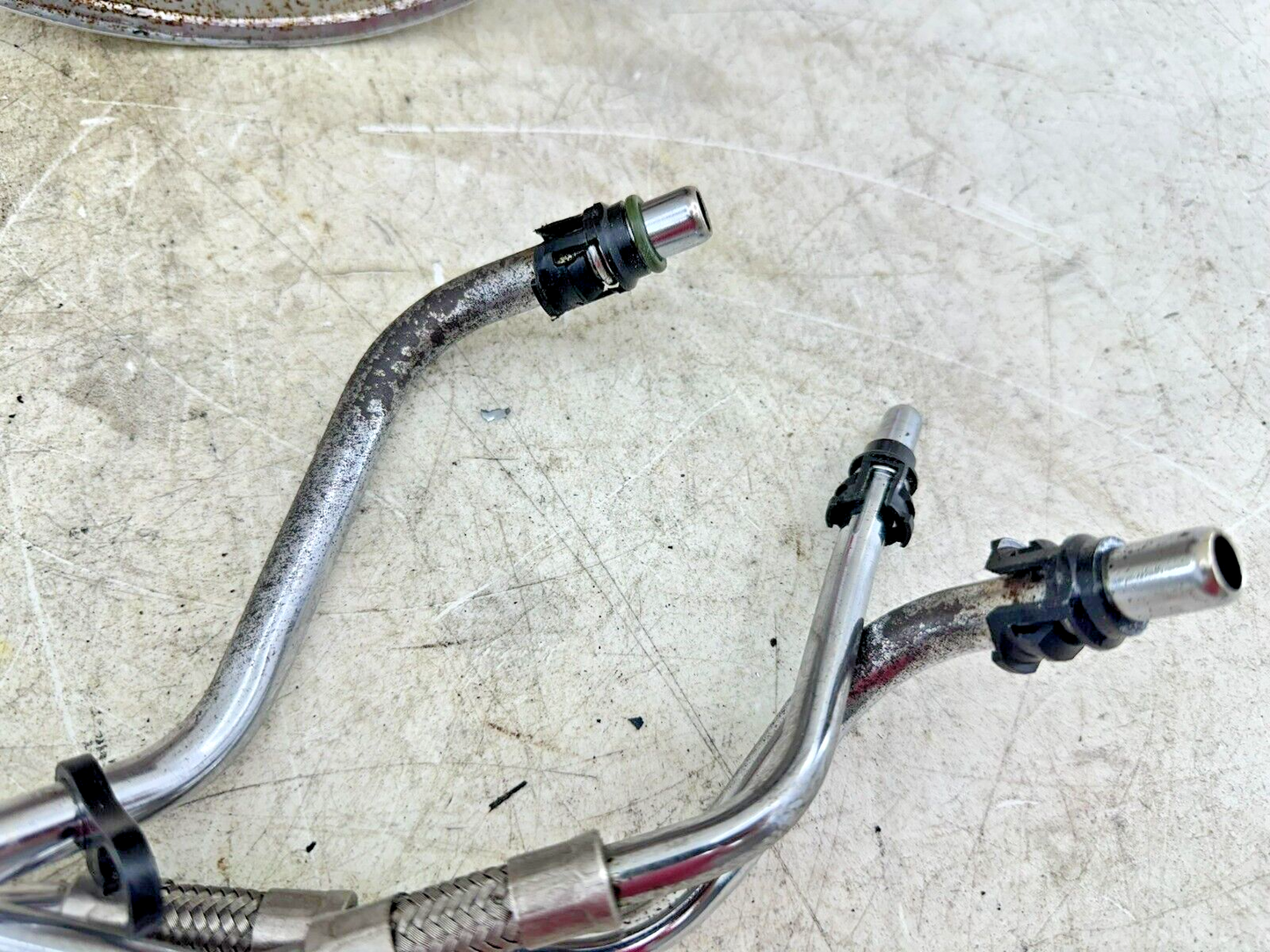 2002 HARLEY SOFTAIL OEM HD Oil Tank Sack Bag + Hard Lines Hoses