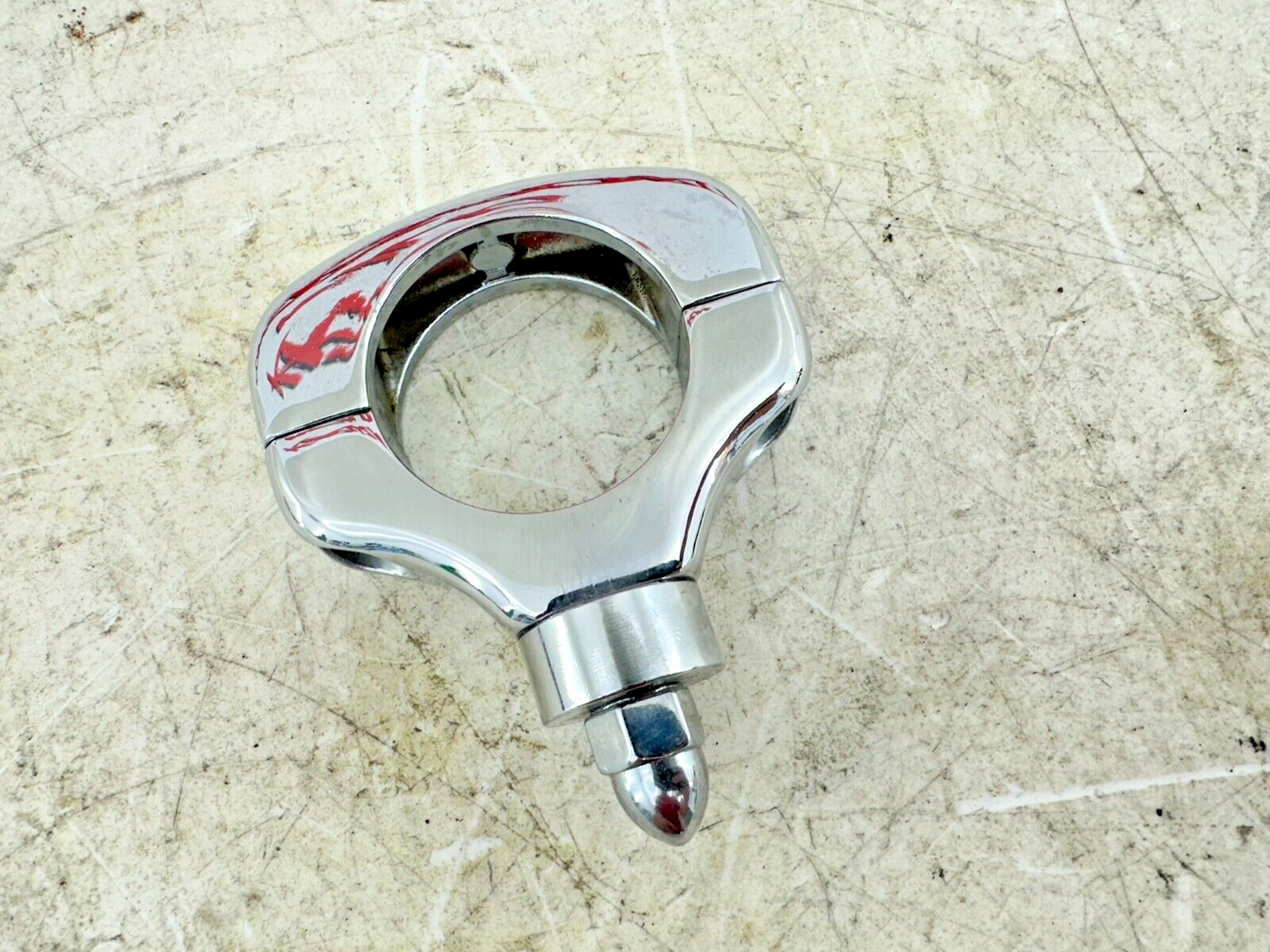 1999 HARLEY SOFTAIL Chrome Fork Mounted Turn Signal Brackets Hardware