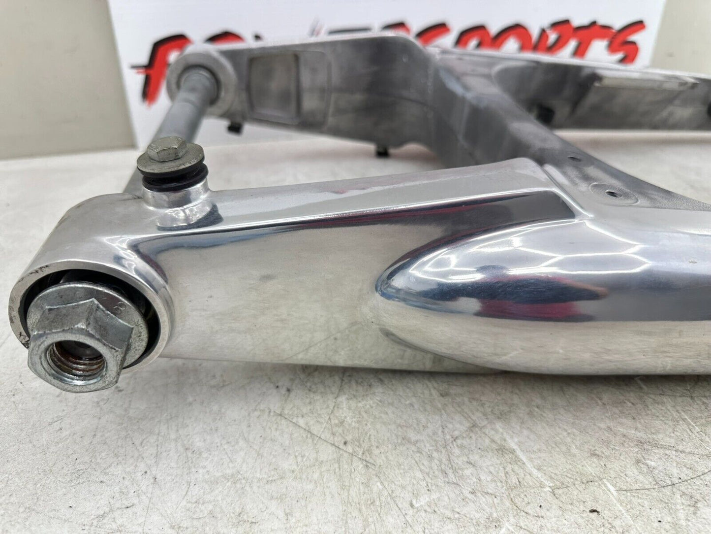 2003 Harley Davidson V Rod VRSCA Swingarm Polished W/ Axle + Mounting Bolt