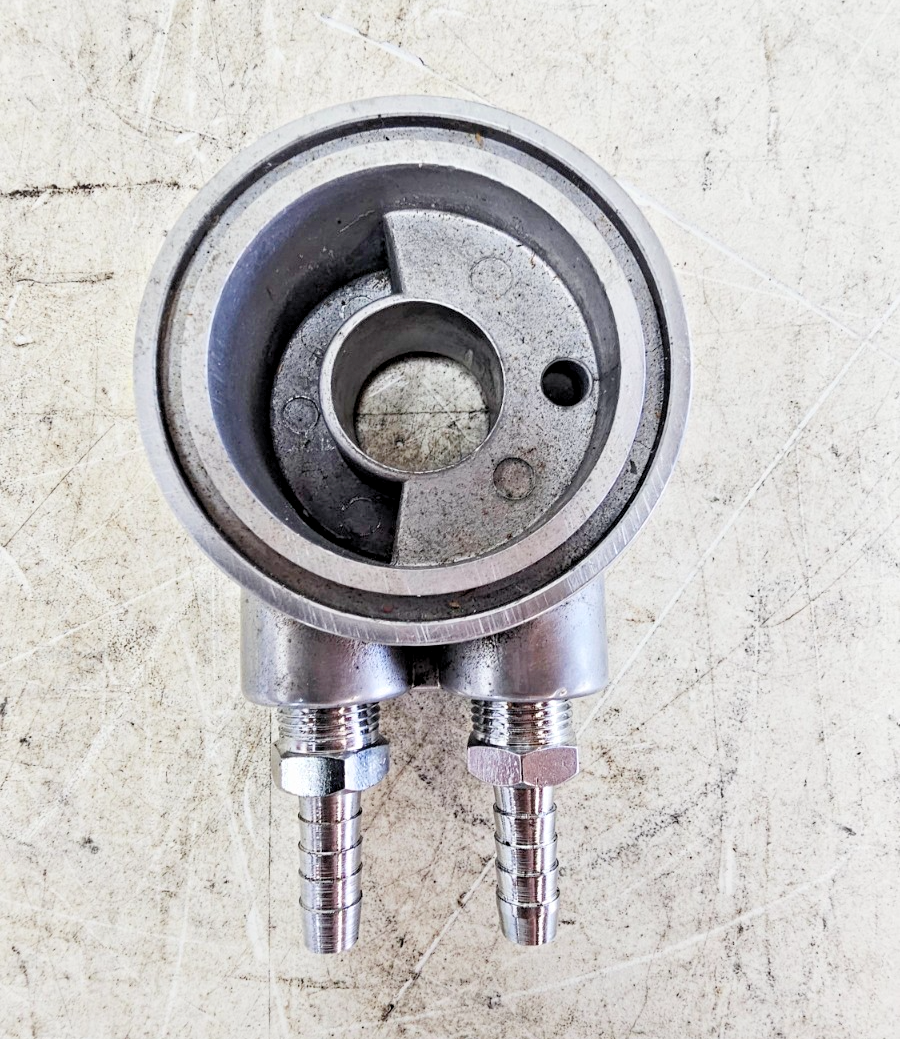 1993 HARLEY SOFTAIL Chrome Oil Cooler Filter Adapter