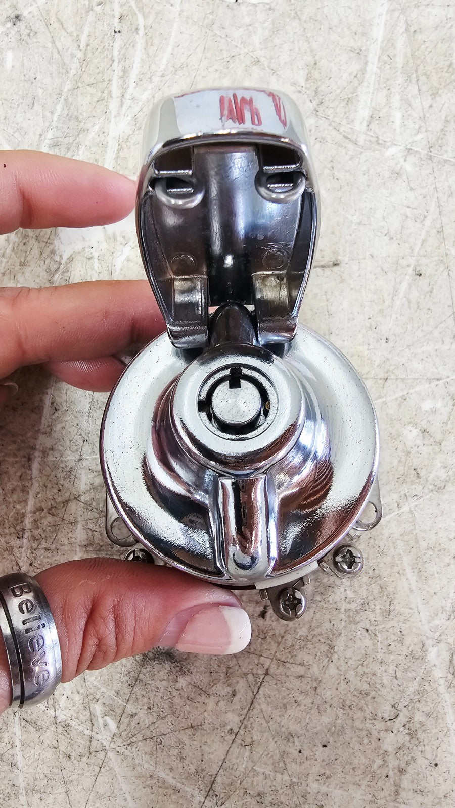 1993 HARLEY SOFTAIL Chrome Ignition Switch No Key Unlocked