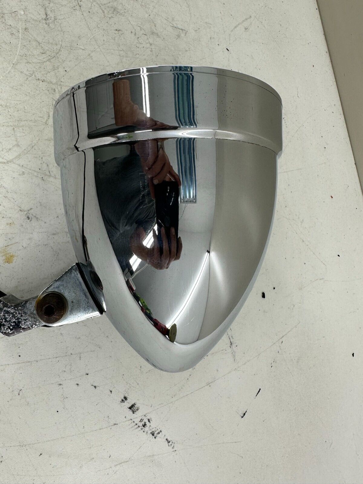 2000 HARLEY DAVIDSON DYNA SOFTAIL BULLET STYLE HEADLIGHT LIGHT CHROME