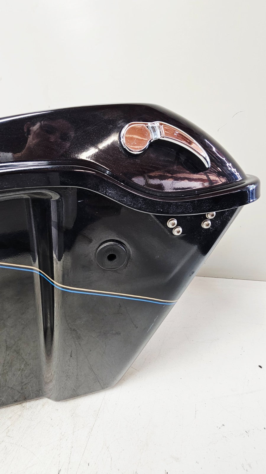 1993 HARLEY SOFTAIL Saddlebag Housing Right Left & Lid Mounting Bracket Frame