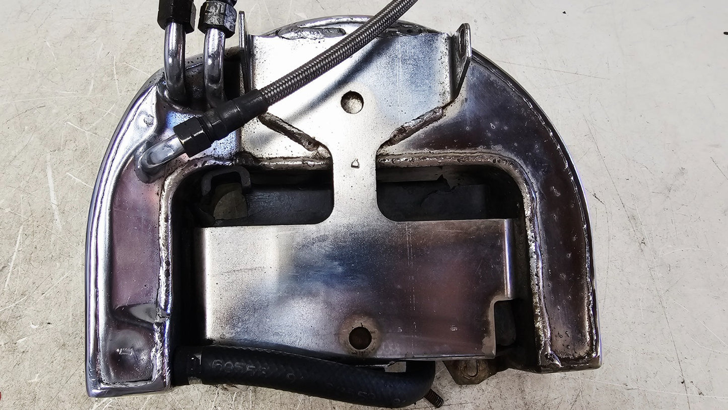 1993 HARLEY SOFTAIL Oil Tank Cannister Reservoir & Hose Line