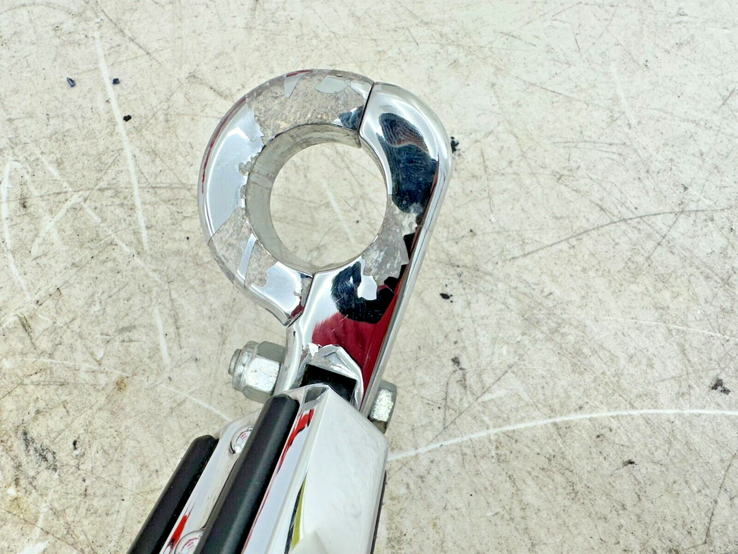 2007 Harley Electra Glide CVO Chrome Airflow Highway Crash Bar Pegs Foot Rest