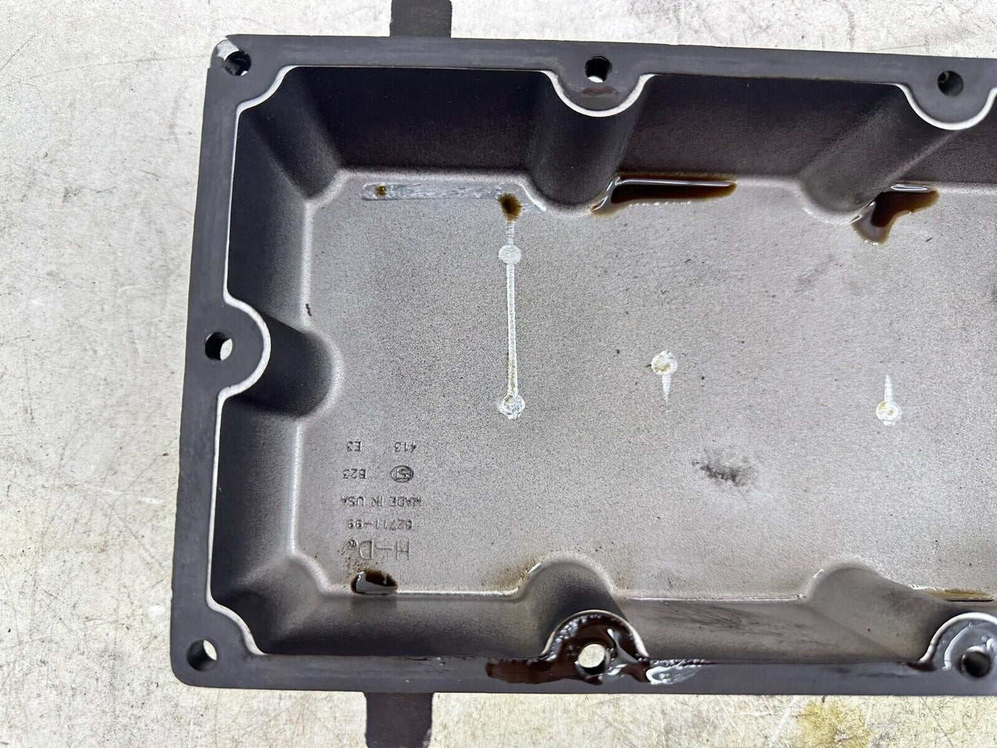 2003 HARLEY ELECTRA GLIDE classic Transmission Bottom Case Oil Pan + Baffle
