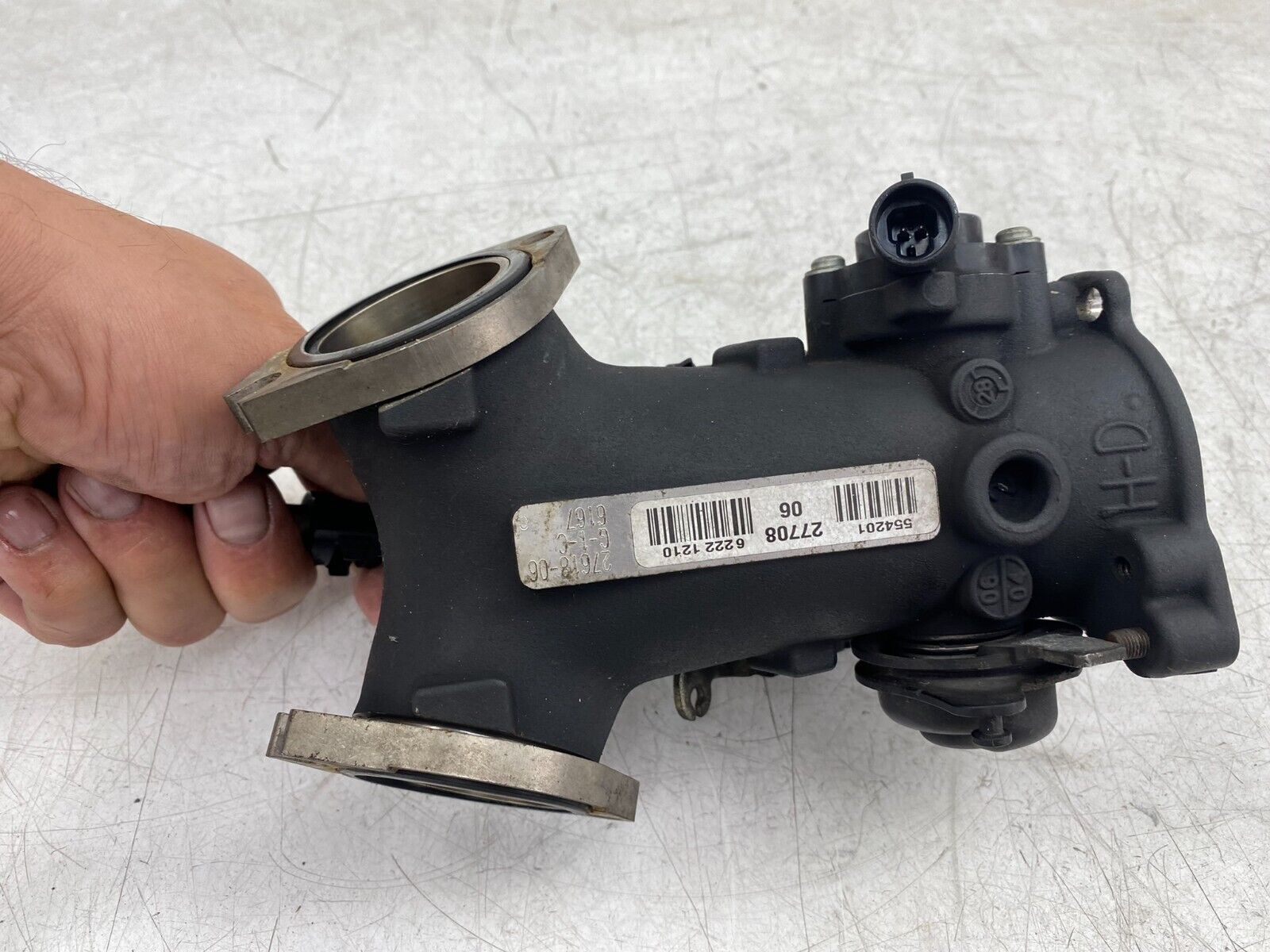 2007 Harley Davidson Dyna Throttle Body EFI Intake Manifold OEM HD Nice