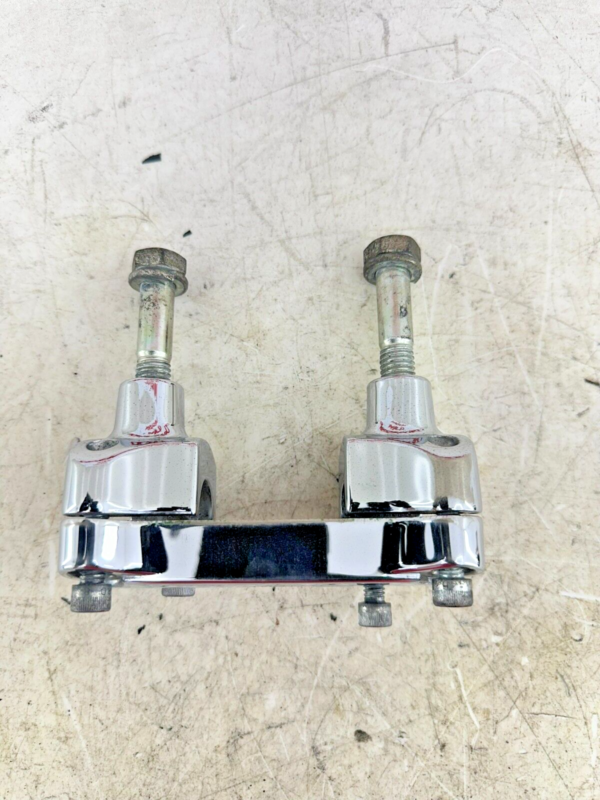 1995 HARLEY SOFTAIL Chrome 1" Handle Bar Clamp Riser OEM HD