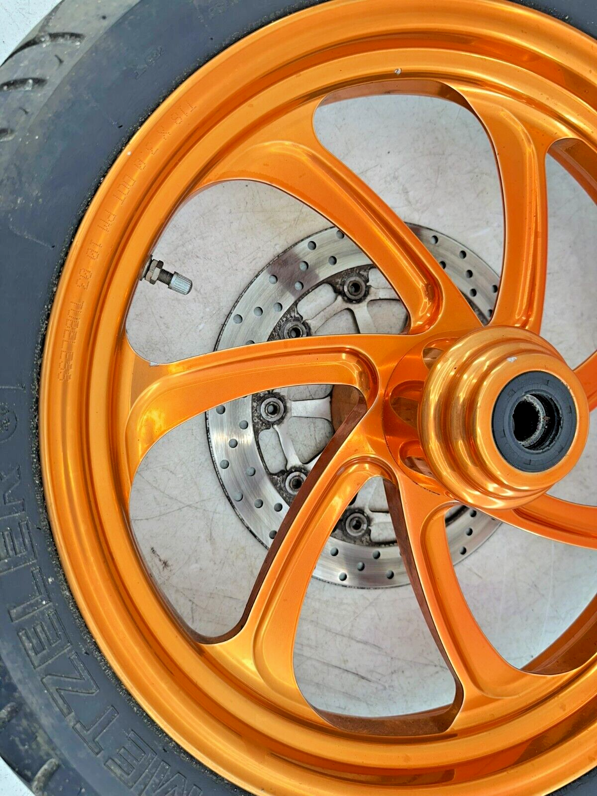 2006 Victory Kingpin 18x3 Front Wheel Rim/Orange