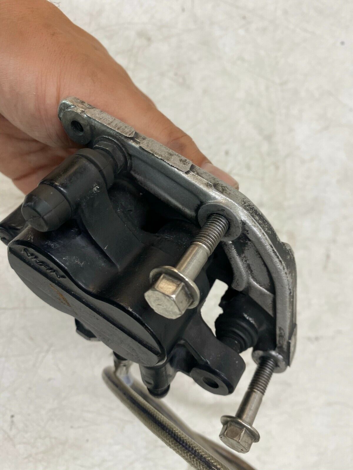 2005 Triumph Bonneville Left Front Brake Caliper Braided Hose Works