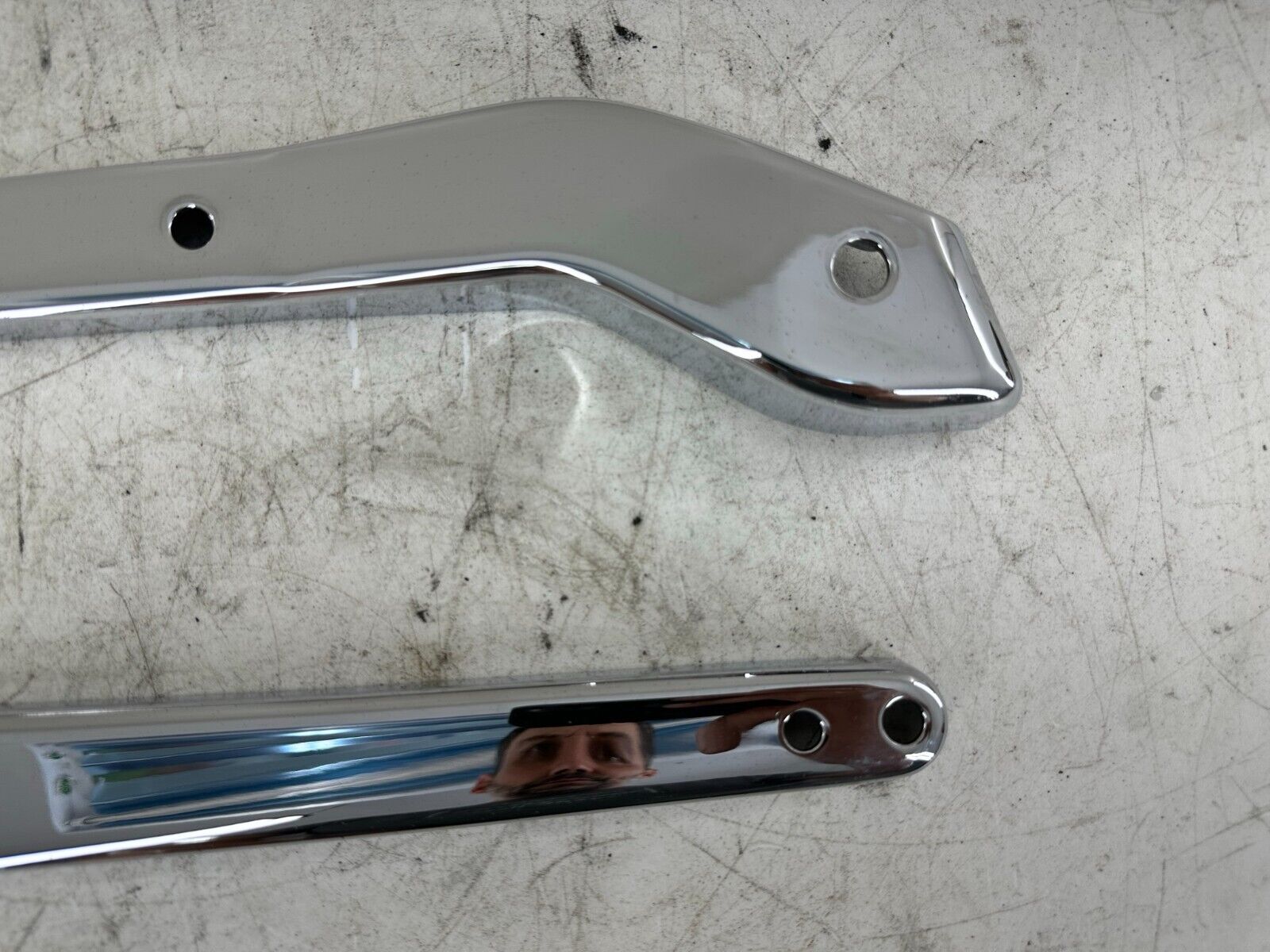 1999 HARLEY DAVIDSON DYNA CHROME RIGHT LEFT REAR FRAME STRUT ARM COVERS
