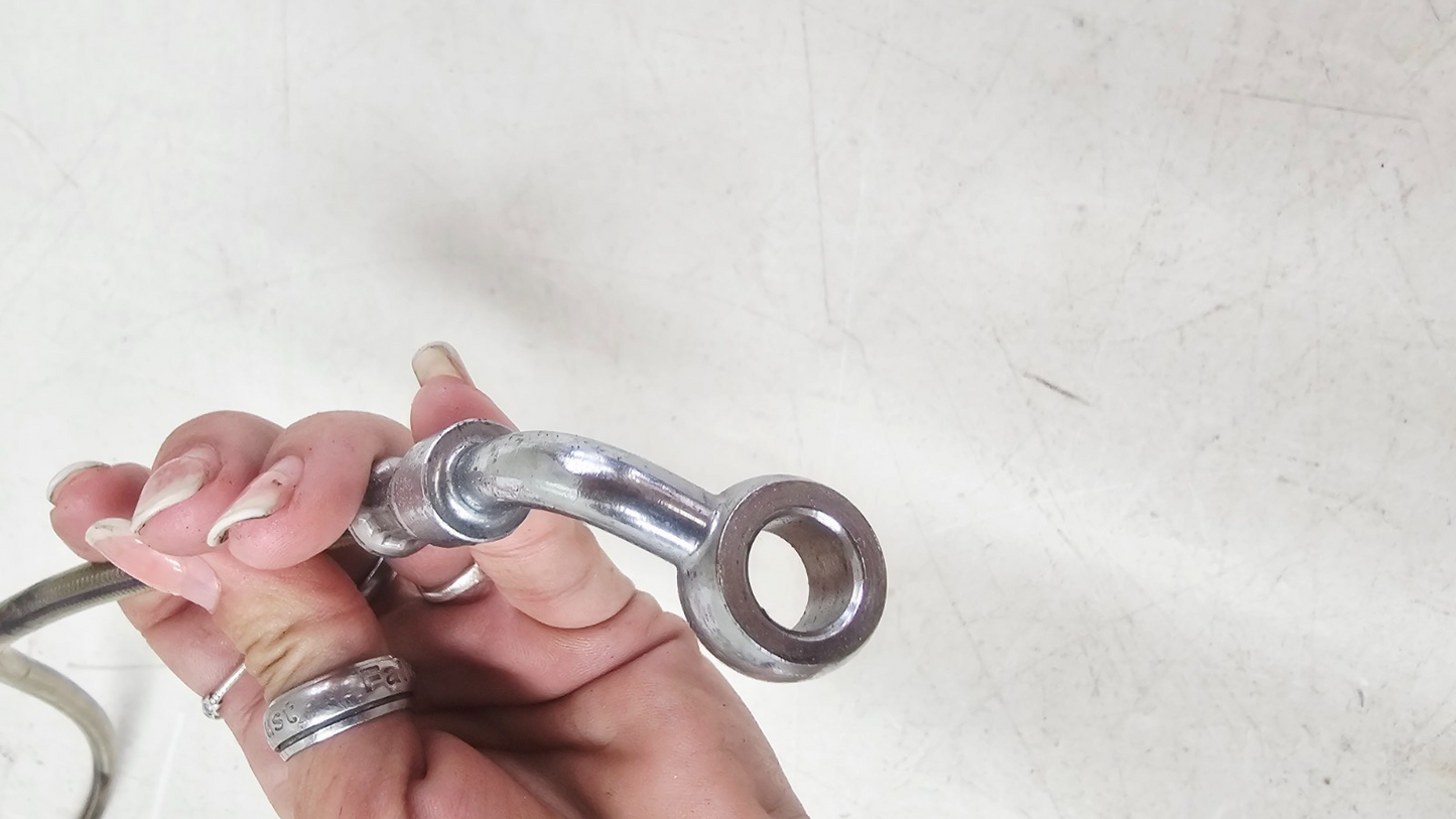 2003 HARLEY SOFTAIL DEUCE Chrome Rear Brake Caliper Line Hose Pipe