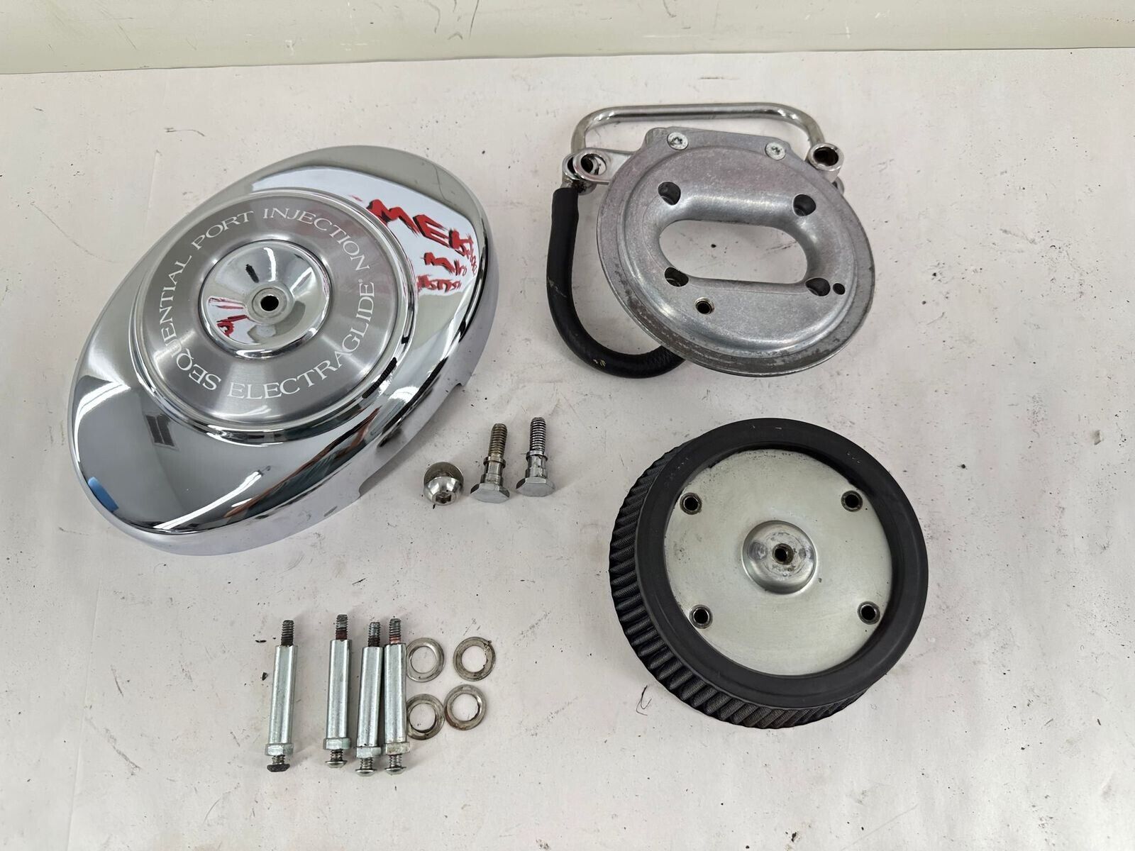 2000 HARLEY FLH ELECTRA GLIDE EFI Air Filter Housing Cover Backing Plate