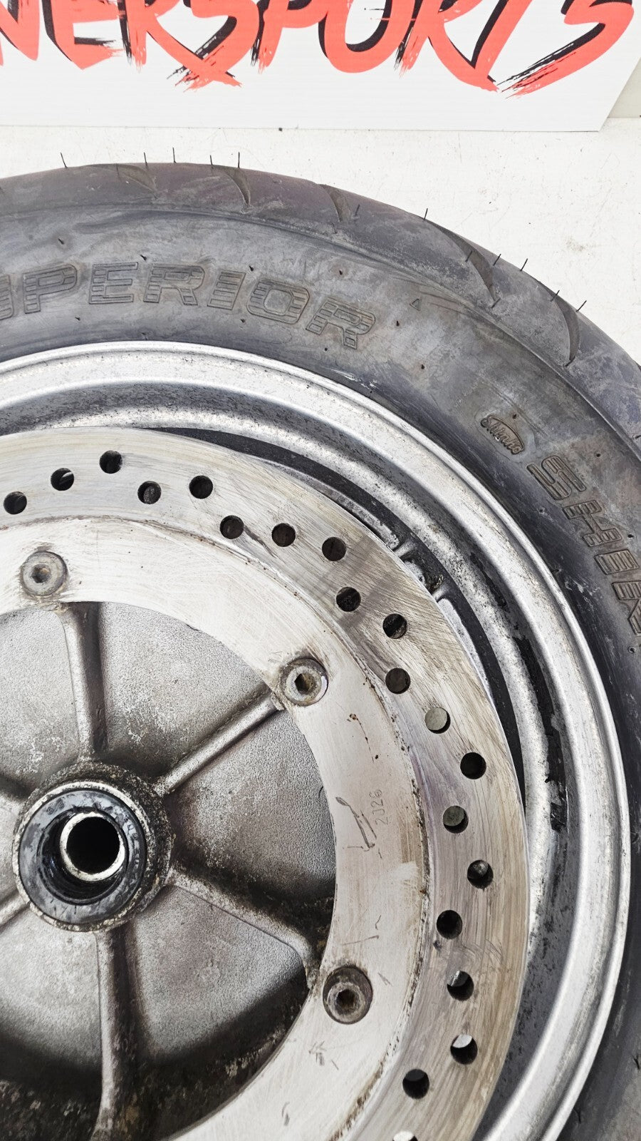 1995 HONDA GOLDWING GL1500 Rear Mag Wheel Rim Tire 16X3.5 Brake Rotor