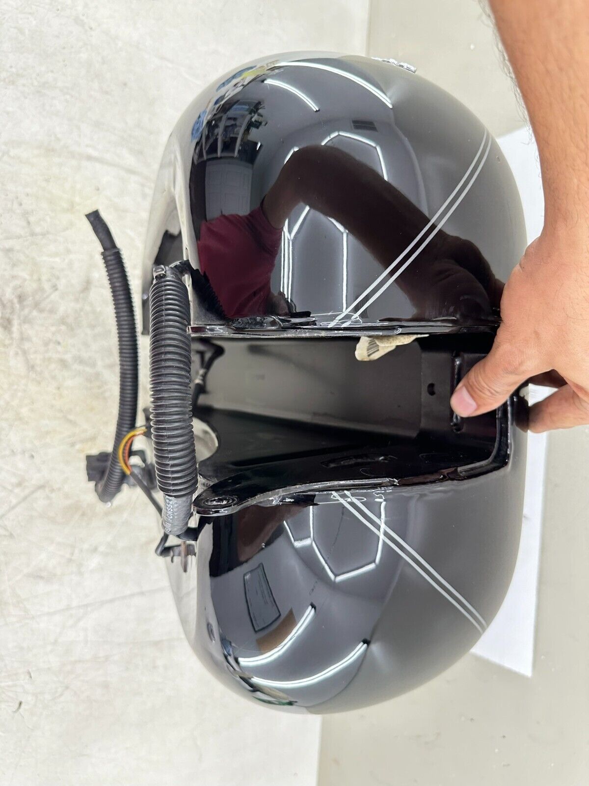 2006 HARLEY SOFTAIL DELUXE OEM HD Gas Fuel Tank Black No Dents