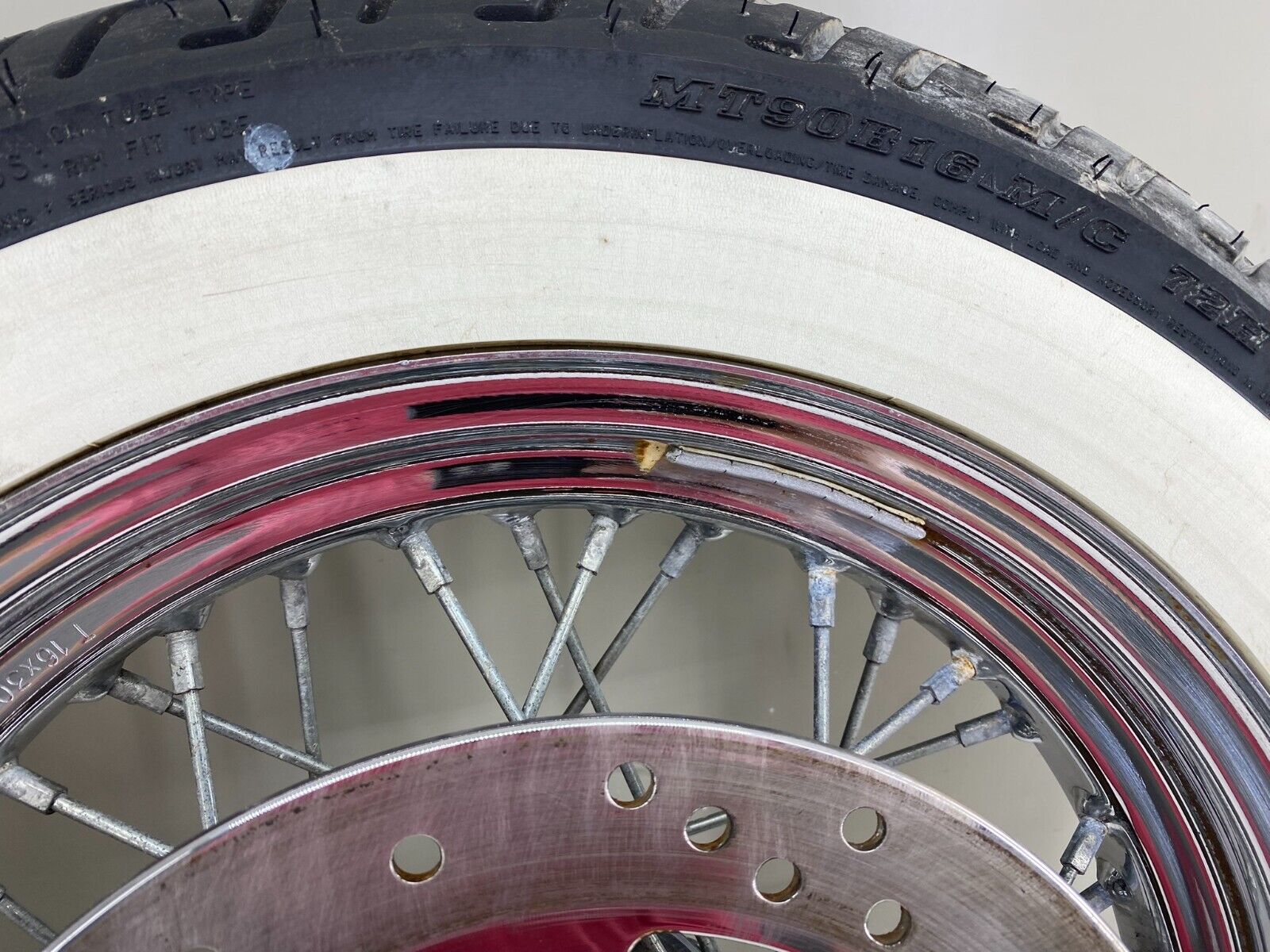 2003 HARLEY DAVIDSON SOFTAIL Heritage Front Wheel Rim Tire Spoke Laced Whitewall