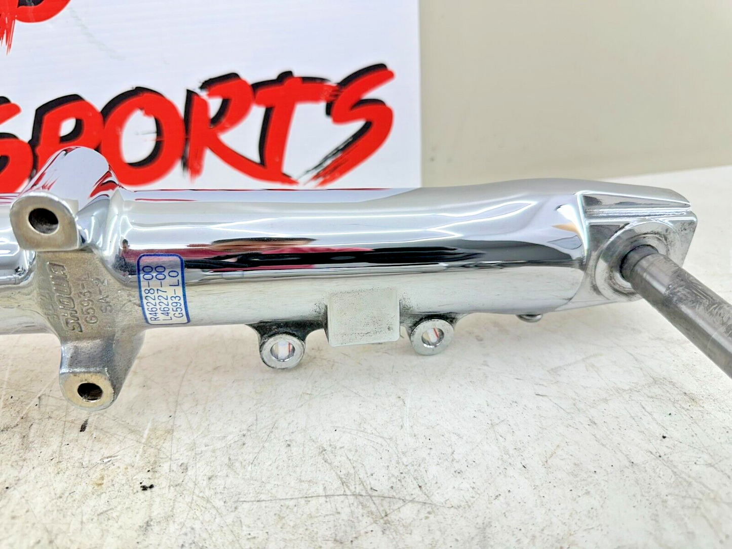 2002 HARLEY DYNA LOW RIDER 41mm Front Forks Wide Glide Chrome Lowers+Triple Tree