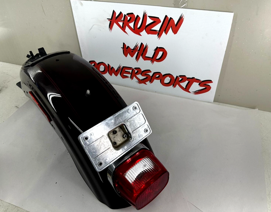 2007 HARLEY SPORTSTER CUSTOM Purple Rear Fender + Brake Light
