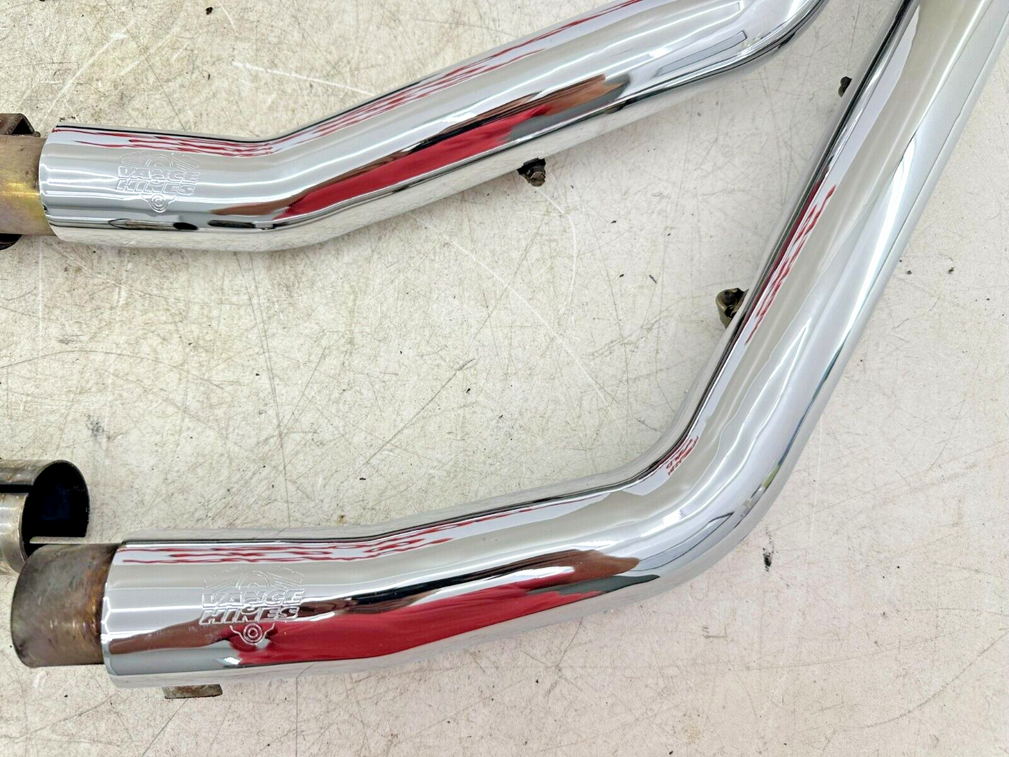 2006 HARLEY SOFTAIL DELUXE Vance + Hines Exhaust System Header Slip On Muffler