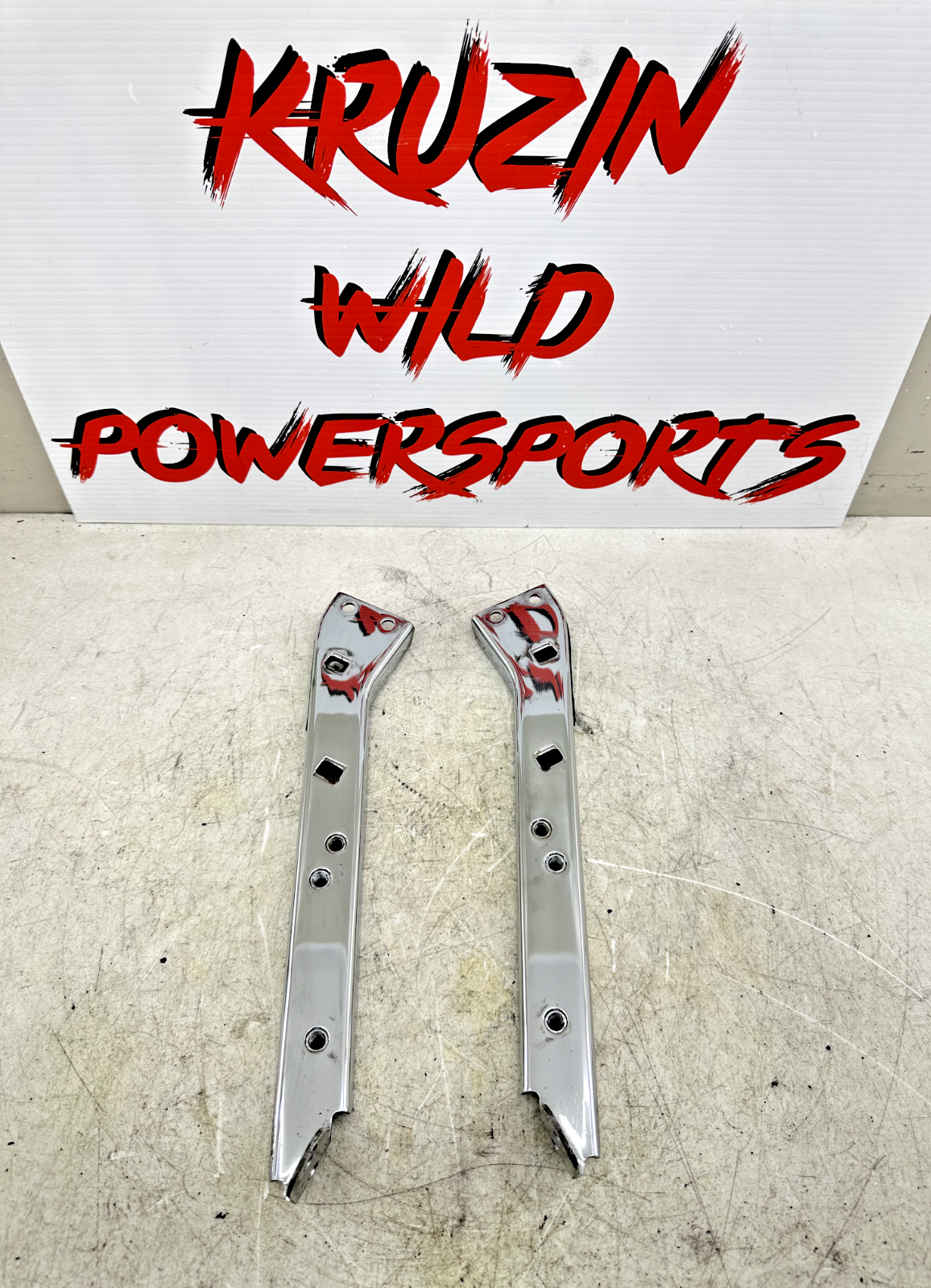 2003 HARLEY ELECTRA GLIDE classic Chrome Saddlebag Mounting Frame Bars Bracket