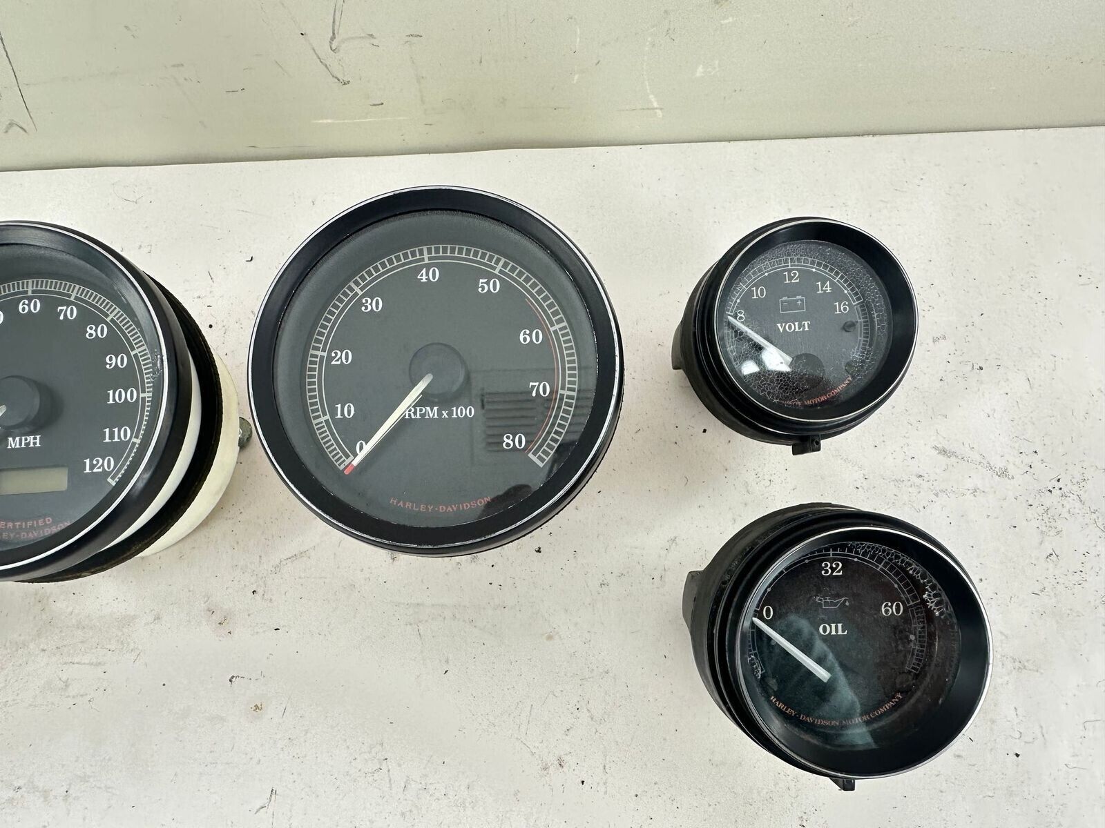 2000 HARLEY FLH ELECTRA GLIDE Guage Set Speedometer Tach Volt Air Oil Fuel