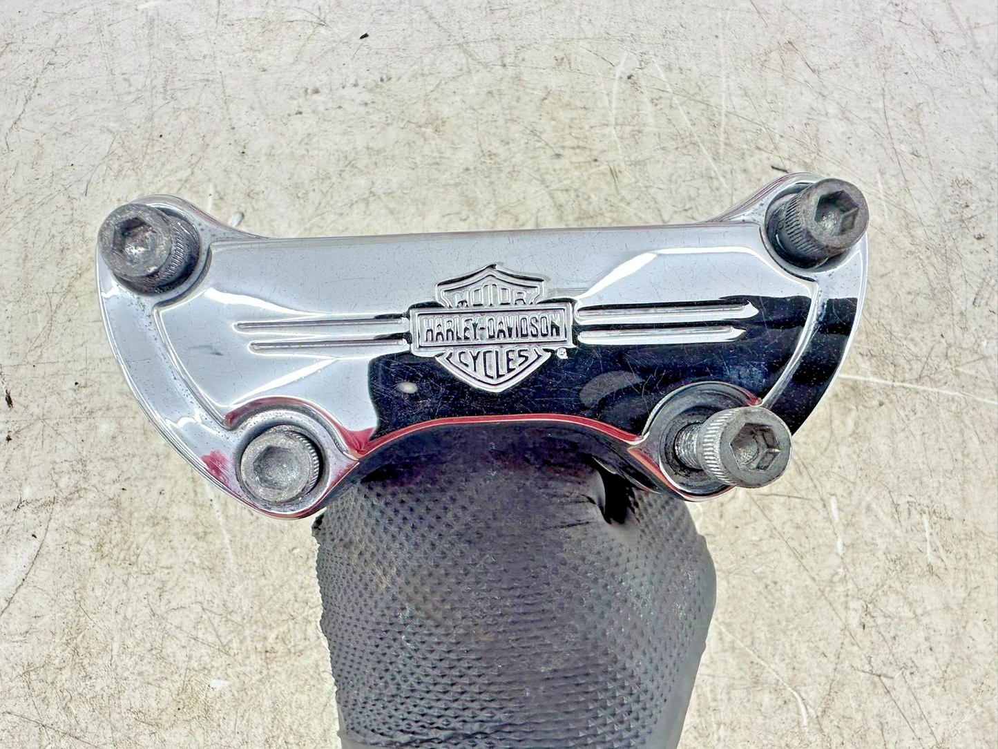 1995 HARLEY SOFTAIL Chrome 1" Handle Bar Clamp Riser OEM HD