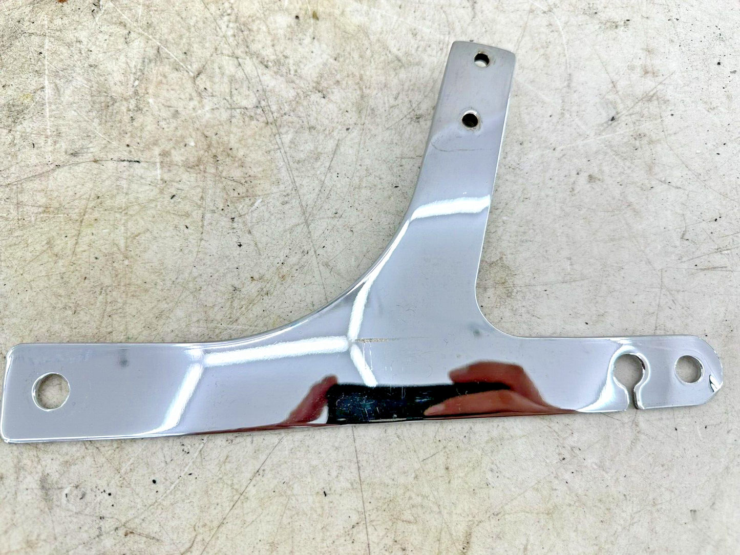 1997 HARLEY DYNA Chrome Sissybar Passenger Backrest W/ Luggage Rack