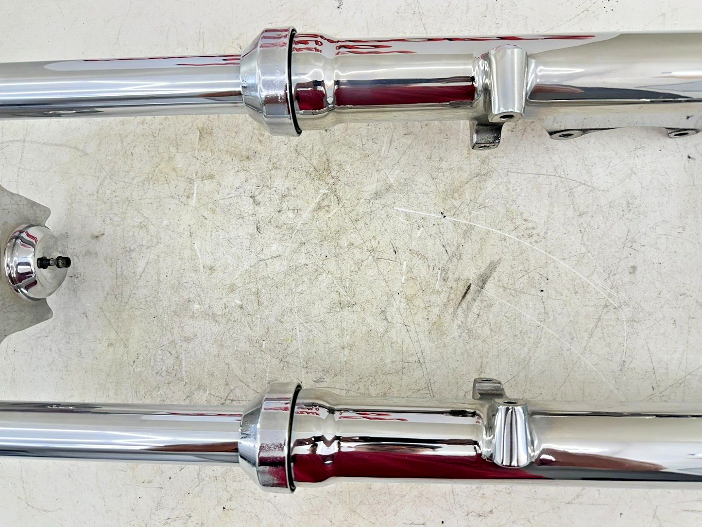 1999 HARLEY SOFTAIL Chrome Wide Glide Forks Triple Tree Clamp