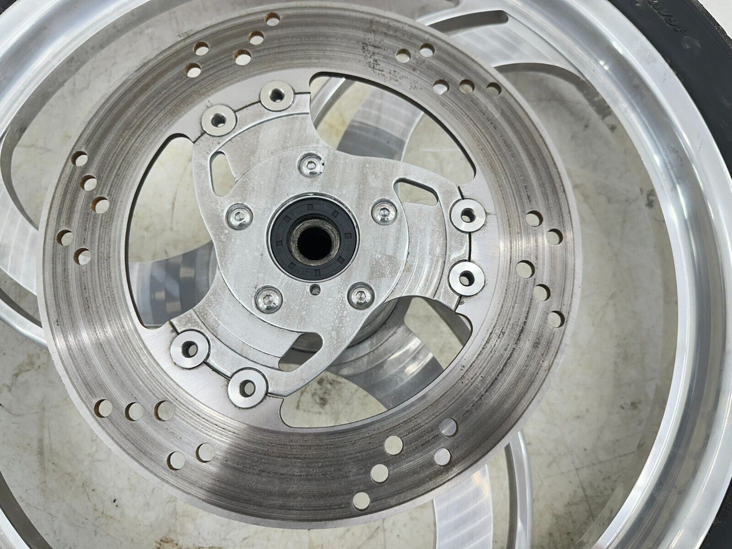 1999 HARLEY SOFTAIL 21" Front Wheel Rim Tire Mag 3 Spoke